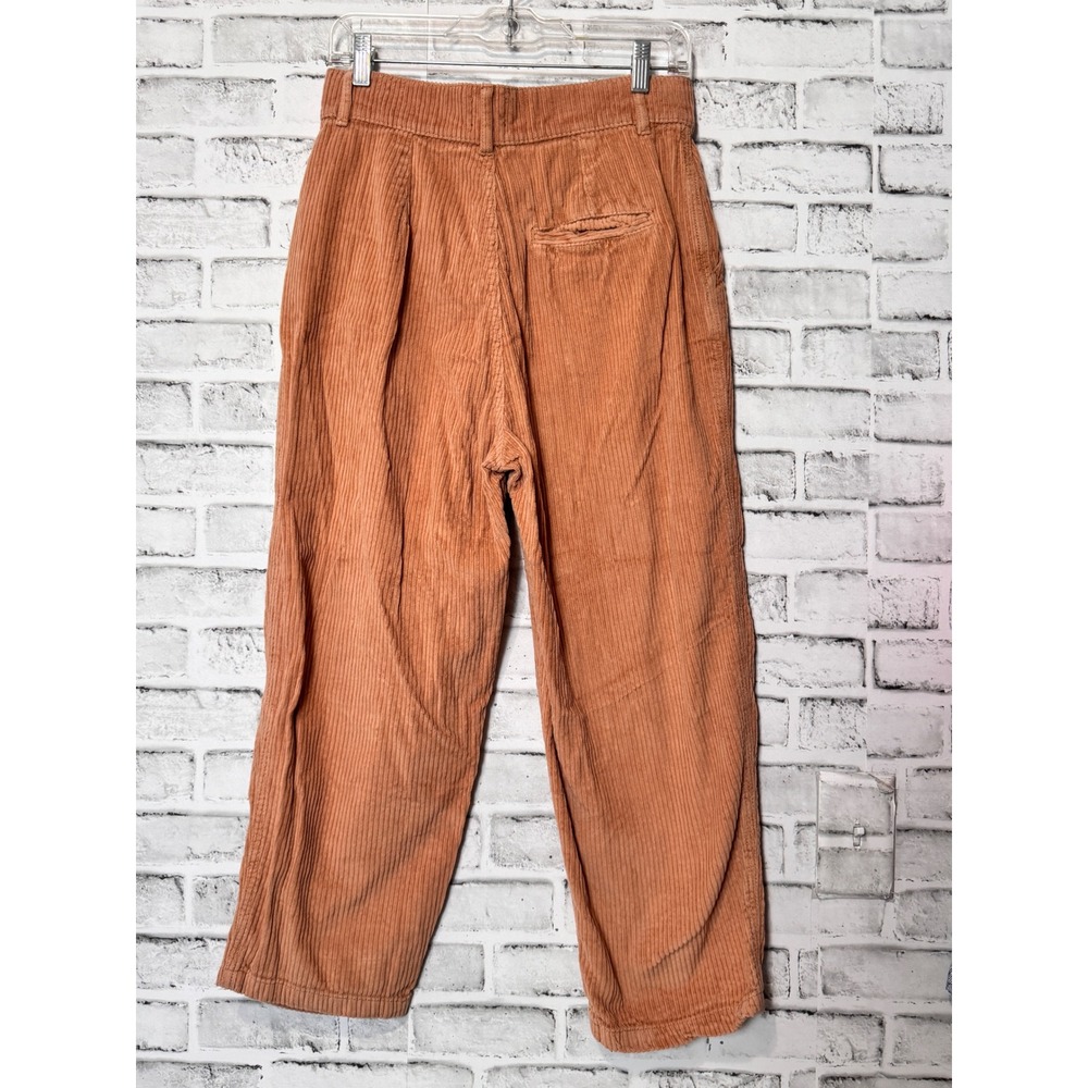 BDG Urban Outfitters Corduroy Pleated Wide‎ Leg Pants Peach Size 4 UK 8